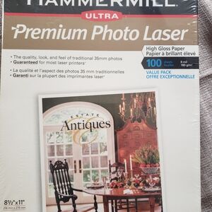 Ultra Premium Photo Laser High Gloss Paper White 8 1/2 X 11 Hammermill
